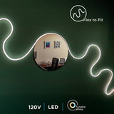 Enbrighten VIBE 16.4ft Smart LED Neon Rope Light, RGBWIC Color Changing with Tunable White