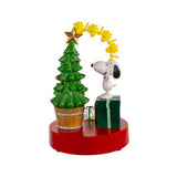 Kurt Adler Peanuts Snoopy & Woodstock Musical Lighted Christmas Tabletop Decoration