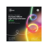 GE Cync Dynamic Effects Outdoor LED Light Strip Extension, 8 ft, Full Color & Music Sync