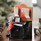 Mr. Christmas Animated Magical Maestro Mouse with Piano, 24 Christmas Carols & 12 Interactive Song Sheets