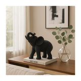 Sagebrook Home 7" Elephant Sculpture, Metallic Gold Polyresin Tabletop Figurine