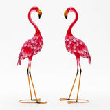 Costway Metal Crane Garden Statue Set, 2-Piece, Decorative Bird Sculptures for Outdoor Yard & Lawn