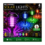 Bell + Howell Solar LED Pathway Lights with Remote, 8-Pack, Color Changing & Flickering Flame