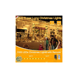 1000 LED Christmas String Lights, 330 ft, Warm White, Green Wire
