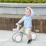 Qaba Toddler Balance Bike with Silent Wheels & Removable Basket, No-Pedal Ride-On