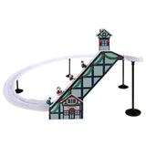 Mr. Christmas Animated & Musical Santa’s Ski Slope, 46.5" Holiday Display with Adapter