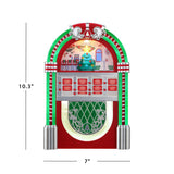 Mr. Christmas Retro Rock-O-Rama Jukebox, Red, 10.3" with LED Lights & 8 Christmas Songs