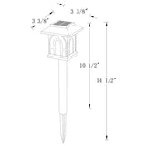 C Cattleya Solar Flickering Flame LED Path Lights, 6-Pack