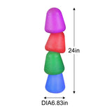 Mr. Christmas 24" LED Stacking Gumdrops Blow Mold Christmas Decoration with Timer