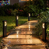 C Cattleya Solar LED Path Lights, 12-Pack, 17.25" Matte Black, 3000K Warm White