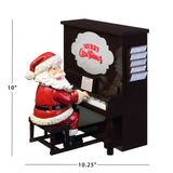 Mr. Christmas 10" Sing-A-Long Santa Interactive Piano Decoration with 24 Carols & 12 Song Sheets