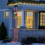 Mr. Christmas 10ft Outdoor Animated Rope Ladder Climbing Grinch with Lights, Music & Timer