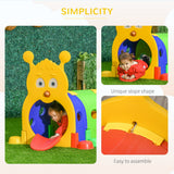 Qaba Caterpillar Crawl Tunnel, 4-Section Indoor & Outdoor Play Structure