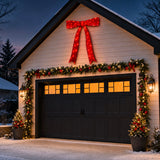Best Choice Products 36" Pre-Lit Red Christmas Bow with 90 LEDs, 8 Modes & Timer
