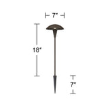 John Timberland Mushroom Bronze LED Landscape Lighting Set, 10-Piece