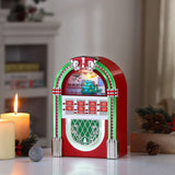 Mr. Christmas Retro Rock-O-Rama Jukebox, Red, 10.3" with LED Lights & 8 Christmas Songs