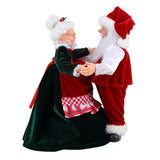 Mr. Christmas 11.5" Really Dancing Santa & Mrs. Claus with Sound Activation & 8 Christmas Carols