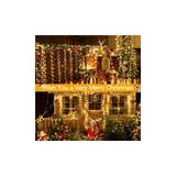 1000 LED Christmas String Lights, 330 ft, Warm White, Green Wire