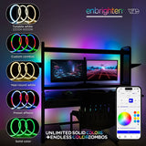 Enbrighten VIBE 16.4ft Smart LED Neon Rope Light, RGBWIC Color Changing with Tunable White