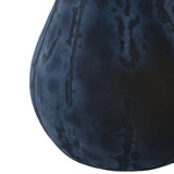 Tiverton Small Glass Pear Figurine, 12" Glossy Black Decorative Tabletop Sculpture
