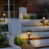 C Cattleya Solar Flickering Flame LED Path Lights, 6-Pack