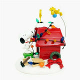 Department 56 Peanuts Getting Ready for Christmas Figurine, Snoopy & Woodstock