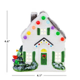 Mr. Christmas Nostalgic Ceramic Village House, 4.6" with LED Lights & 4-Hour Timer
