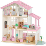 Best Choice Products 3-Story Wooden Dollhouse with 40 Furniture Pieces & Accessories