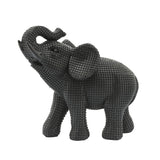 Sagebrook Home 7" Elephant Sculpture, Metallic Gold Polyresin Tabletop Figurine