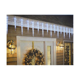 GE Twinkling Ice Crystal Icicle Lights, 100 Crystal White LEDs, 20 Icicles, 9.5 ft