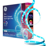 GE Cync Direct Connect Full Color LED Light Strip, 32 ft, Indoor Smart Wi-Fi Lighting