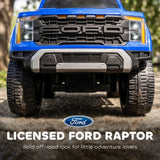 F150 Licensed Ford Raptor Toddler Ride-On Car with Headlights, Horn & Under-Seat Storage