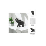 Sagebrook Home 7" Elephant Sculpture, Metallic Gold Polyresin Tabletop Figurine