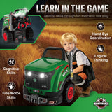 Qaba Large Truck Engine Toy Mechanic Repair Set with Lights, Sounds & Mist, 60-pc