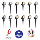 C Cattleya 13.25" Low-Voltage LED Landscape Spotlights,600 lm Warm White