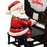 Mr. Christmas 10" Sing-A-Long Santa Interactive Piano Decoration with 24 Carols & 12 Song Sheets