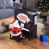 Mr. Christmas 10" Sing-A-Long Santa Interactive Piano Decoration with 24 Carols & 12 Song Sheets