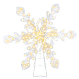 Mr. Christmas 35" Outdoor Twinkling LED Snowflake with Metal Easel & Ground Stakes