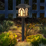 C Cattleya Solar Flickering Flame LED Path Lights, 6-Pack
