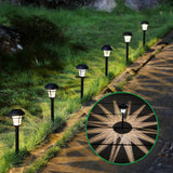 MAGGIFT Solar LED Pathway Lights, 12-Pack, Warm White Outdoor Garden Lights