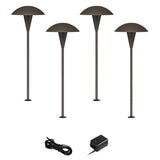 John Timberland Mushroom Bronze LED Landscape Lighting Set, 10-Piece