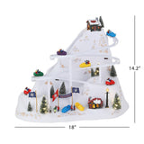 Mr. Christmas Winter Wonderland Animated Bobsled Ride with LED Lights & 30 Songs