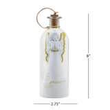 Mr. Christmas 8" Message in a Bottle – Angel with Cork-Activated Message & Hanging Ribbon