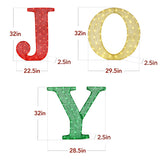 Best Choice Products 32" Lighted JOY Yard Decoration, 3-Piece Set, 150 Warm White LEDs