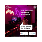 GE Cync Dynamic Effects Smart LED Hexagon Light Panels, 7-Pack, Full Color with Music Sync