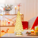 Mr. Christmas 16" Mercury Glass Christmas Tree with Twinkling LEDs & Multicolor Kaleidoscope Lights
