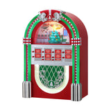 Mr. Christmas Retro Rock-O-Rama Jukebox, Red, 10.3" with LED Lights & 8 Christmas Songs