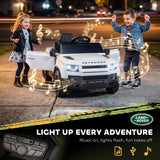 Qaba 12V Licensed Land Rover Defender Ride-On Car with Remote, Suspension & Music