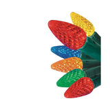 GE StayBright C5 Diamond-Cut LED Christmas Lights, 150 Multicolor Bulbs, 37.2 ft Lighted Length