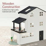 Best Choice Products 3-Story Wooden Dollhouse with 40 Furniture Pieces & Accessories